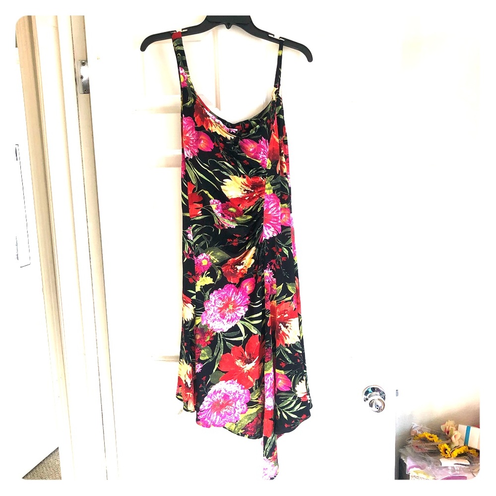 Cache Floral Print Dress, Size 10
